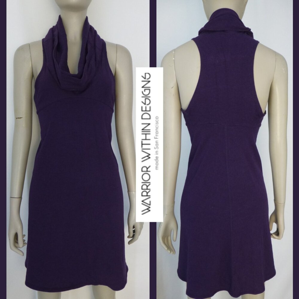 Warrior with Designs Bamboo Fabric Cowl Neck Racer Back Dress